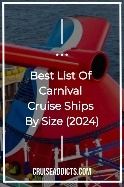 Discover the biggest to smallest Carnival cruise ships by size and class. Get a comprehensive list of Carnival cruise ships ranked by size and explor Carnival Conquest Cruise, Celebrity Cruise Line, Carnival Conquest, Carnival Legend, Carnival Ships, Carnival Cruise Ships, Celebrity Cruise, Msc Cruises, Carnival Cruise Line