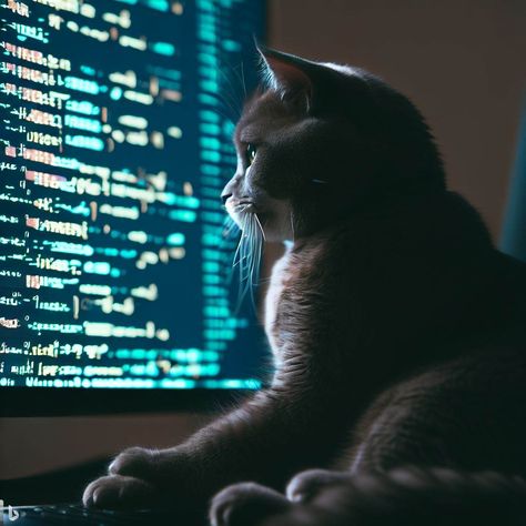 When you're trying to learn to code but your cat is more interested in the keyboard. Cat Funny Meme, Cat Computer, Gambit Wallpaper, Wallpaper Gatos, Money Cat, Code Wallpaper, Blog Banner, Computer Programmer, Computer Security