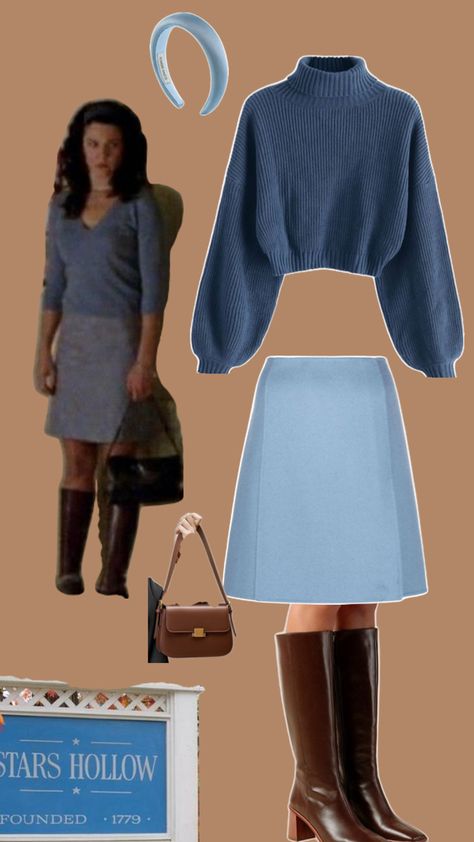 Romantic Fall Outfits, Lorelai Gilmore Style, Gilmore Outfits, Gilmore Girls Lorelai, Gilmore Girls Fashion, Gilmore Girls Outfits, Modest Outfit, Famous Outfits, Lorelai Gilmore