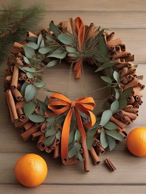 Christmas decor, cinnamon ideas Cinnamon Decorations Christmas, Cinnamon Wreath, Christmas 2024, Ornaments Diy, Holiday Wreaths, Creative Decor, Merry And Bright, Christmas Decor, Christmas Wreaths