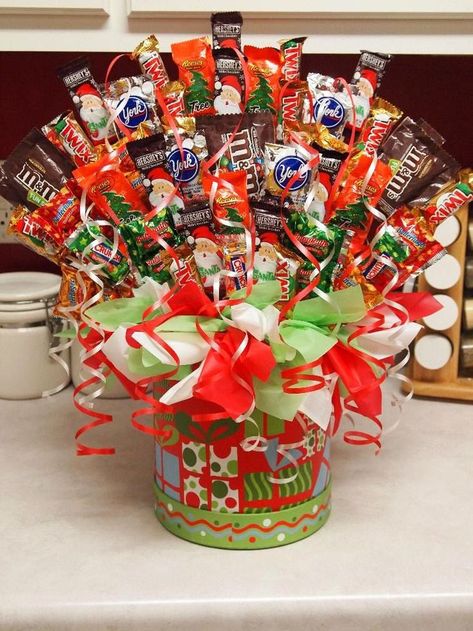 Holiday Gift Ideas PinWire: Pin by Yoga Damara on Birthday | Pinterest | Candy Bouquet ... 15 mins ago - Holiday candy bar cupcake is the perfect sized candy gift for the season. ... Ms Bingles Vintage Christmas: Homemade Holiday gifts . ... baskets ideas for a gift. Source:www.pinterest.com Results By RobinsPost Via Google Christmas Candy Bouquet, Candy Bar Bouquet, Pinterest Christmas Crafts, Christmas Candy Crafts, Diy Christmas Candy, Candy Arrangements, Candy Gift Baskets, Christmas Candy Gifts, Candy Bouquet Diy