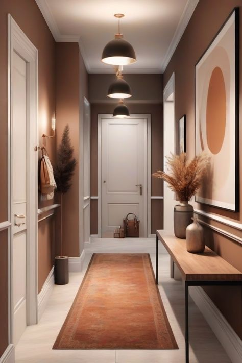 Explore how to create an elegant entryway that welcomes guests with style and warmth.#ChicHallway #InteriorDecor #HomeDesign #WelcomingSpace Long Narrow Entryway Ideas, Comfy Space, Cozy Window Seat, Living Room Redesign, Narrow Entryway, Elegant Entryway, Entryway Inspiration, Hallway Design, Model House