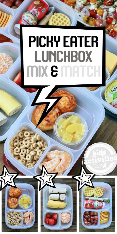 Kids Lunch For Picky Eaters, Snack Lunch Ideas For Kids, Picky Kid School Lunch Ideas, Lunch For Picky Kids School, Lunch Box Ideas For Picky Eaters, Lunches For Picky Eaters Kids School, Picky Lunch Box Ideas, Picky Eaters Kids Lunch Schools, Picky Eaters Lunchbox Ideas