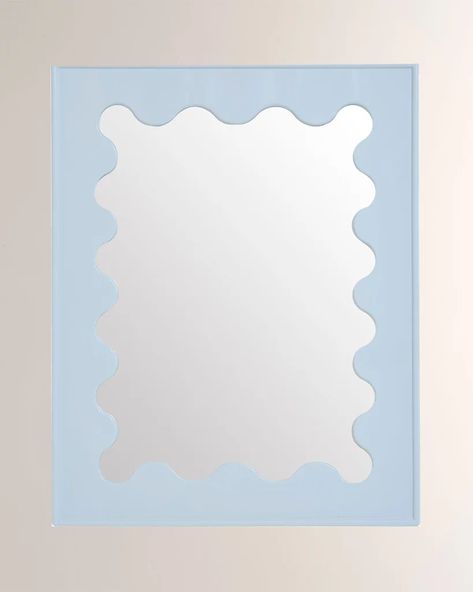 Jonathan Adler Ripple Lacquer Mirror Ripple Mirror, Lacquer Mirror, Apartment Planning, Lacquered Mirror, Ugg Sneakers, Painted Mirror, Wavy Mirror, Studio Inspiration, Trendy Furniture