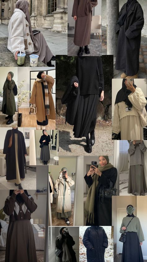 Mood Board Winter, Islamic Modest Fashion, Modest Winter Outfits, Muslimah Fashion Casual, Stylish Outfits Casual, Modest Casual Outfits, Modesty Outfits, Cute Modest Outfits, Muslim Outfits Casual