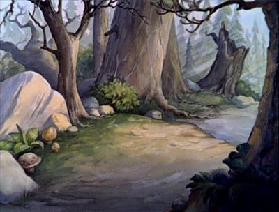 Snow White Fairy Tale Projects, Snow White Background, Snow White Witch, Background Snow, Disney Crossover, Disney Concept Art, Old Disney, Cartoon Background, Animation Screencaps