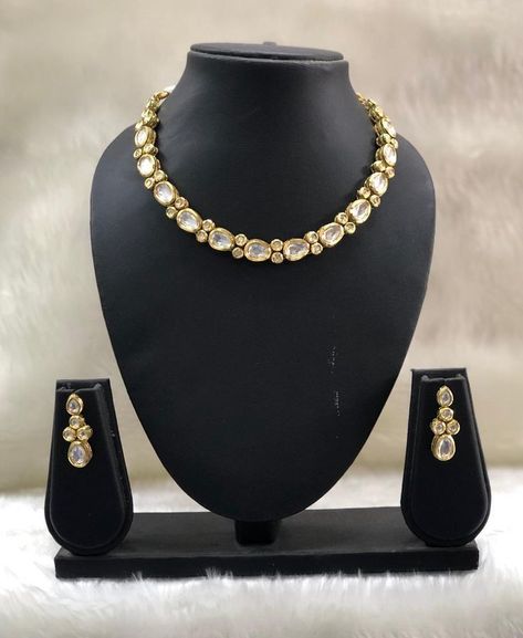 Jewellery Kundan Set, Kundan Jwellary Set, Kundan Bridal Jewellery, Necklace With Earrings Set, Kundan Choker Necklace, Kundan Choker Set, Kundan Jewellery Bridal, Kundan Jewellery Set, Choker Necklace Designs