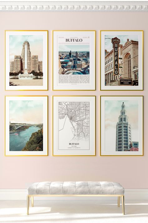 Present the beauty of Buffalo in these colorful photography print set. Printed with archival inks on museum-quality matte paper, it offers smooth color rendition and gradients. Your elegant poster print will last a lifetime. Buffalo City, San Francisco City, Photo Poster, Craft Printing, City Prints, All Poster, Glossy Paper, Photo Posters, Photo Lab