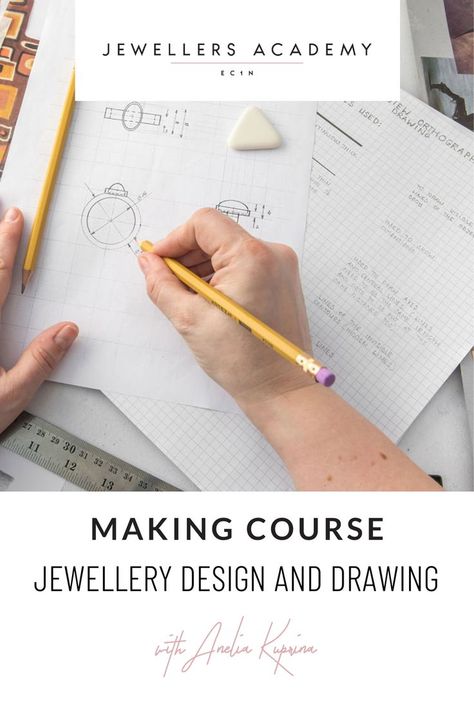 Want to know how to take an idea and develop into a jewellery collection but you're not sure where to start? Would you love to be able to provide technical drawings for commission customers? Follow the link for more information How To Start A Jewellery Business, Jewellery Business, Drawing Course, Technical Drawings, Jewelry Design Drawing, Jewelry Drawing, Diy Bracelet Designs, Drawing For Beginners, Dope Jewelry