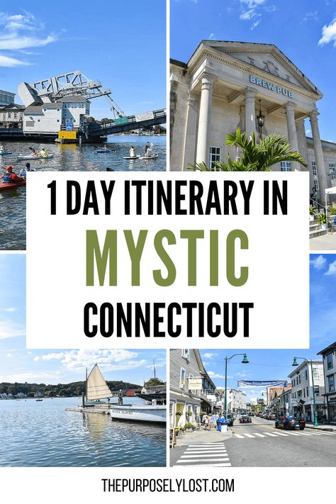 Taking a day trip to Mystic CT? Check out this list of activities that are sure to make your Mystic CT trip unforgettable. mystic connecticut things to do | things to do in mystic connecticut | places to stay in mystic connecticut | mystic connecticut day trip | the mystic town of connecticut | mystic ct beaches | what to do in mystic ct | things to do in mystic ct | weekend in mystic ct | downtown mystic ct | mystic ct itinerary | visiting mystic ct | visit mystic ct | one day in mystic ct Downtown Mystic Ct, Mystic Connecticut Christmas, Mystic Ct Things To Do, Mystic Seaport Connecticut, Rhode Island Vacation, Mystic Connecticut, Connecticut Travel, Mystic Seaport, Vacation 2024