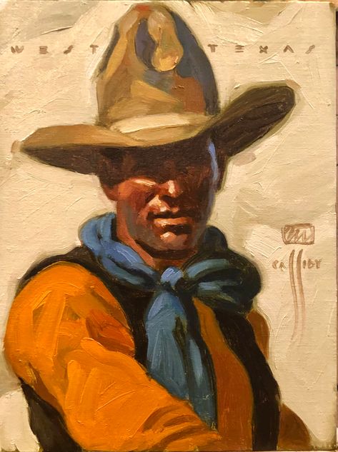 Michael Cassidy: Cowboy Stories - Gallery Cowboy Portrait Painting, Cowboy Side Profile, Cowboy Portrait Photography, Cassidy Character, Michael Cassidy, Cowboy Drawings, Cowboy Paintings, Watercolor Cowboy, Cowboy Painting