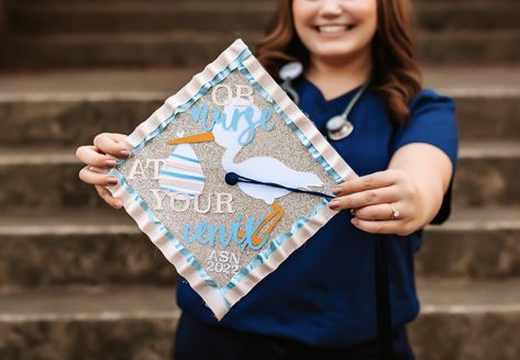 Labor And Delivery Graduation Cap Ideas, Postpartum Nurse Graduation Cap, Labor And Delivery Nurse Grad Cap, Labor And Delivery Cap Decoration, Labor And Delivery Grad Cap, Ob Nurse Graduation Cap, Labor And Delivery Nurse Graduation Cap, Labor And Delivery Graduation Cap, Nurse Graduation Cap Designs