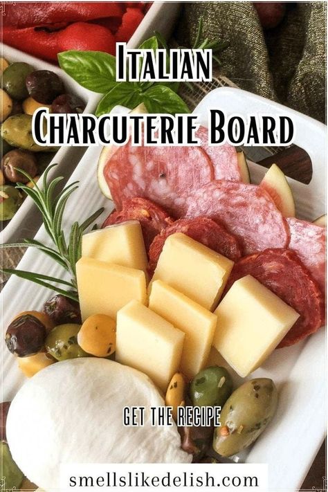 Create a restaurant-worthy spread with this Italian Charcuterie Board! This recipe guides you through selecting cured meats, cheeses, olives, and other antipasti for a visually stunning and delicious appetizer platter. Perfect for entertaining or a luxurious solo treat, it's an effortless way to impress! Italian Charcuterie Board, Italian Charcuterie, Fig Preserves Recipe, Appetizer Platter, Crispy Waffle, Marinated Olives, Appetizer Platters, Casual Entertaining, Charcuterie Platter