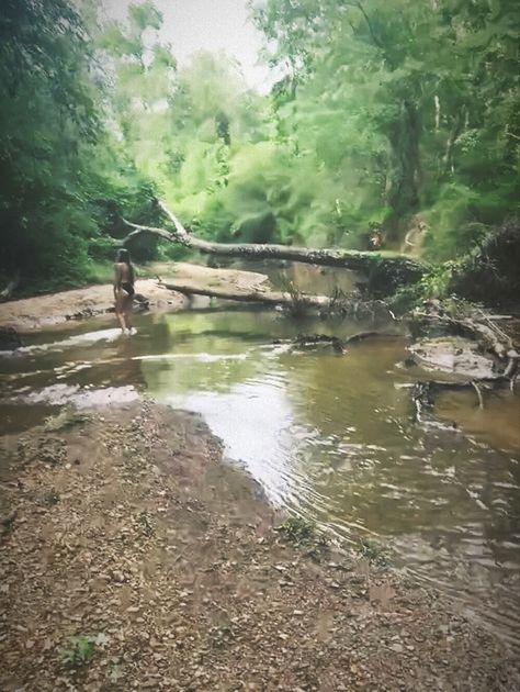 #photography #hangout #creek #happierthanever Woods Hangout Spot, Creek Aesthetic, Hangout Spot, Summer 24, Without You, Club House, Hanging Out, Things To Do, Country Roads