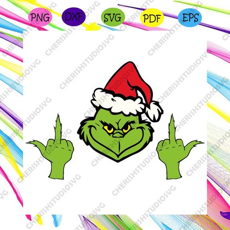 Grinch Middle Finger Svg Christmas Svg, Grinch Svg Check more at http://cherishsvgcricut.com/product/grinch-middle-finger-svg-christmas-svg-grinch-svg/ Grinch Flipping Off, Grinch Middle Finger, Grinch Face Svg, Spooky Svg, Svg Grinch, Grinch Svg, Christmas Board, Cute Christmas Wallpaper, Pumpkin Svg