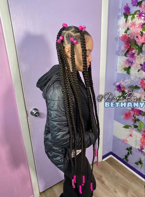 Braids With White Highlights, Crazy Hair Day Braids, Lil Girl Hairstyles Braids, Black Kids Braids Hairstyles, Lil Girl Hairstyles, Curled Hair, Black Ponytail Hairstyles, Curls Hairstyles, Cute Braided Hairstyles