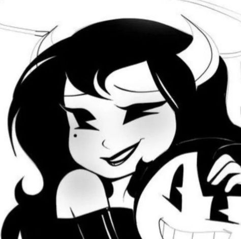 Angel Matching Pfp, Alice Angel, Bendy And The Ink Machine, Matching Pfp, Follow For More, Angel, Hair