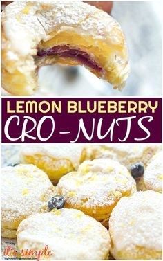 Change up your morning breakfast routine with these delicious, lemon blueberry cronuts! A cronut is a cross between a donut and a croissant. The buttery, flakey pastry layers, blueberry filling, lemon glaze are just a few reasons to try this amazing lemon blueberry cronut recipe! You must come try these homemade cronuts. You will love them! Come find out how easy it is to make these homemade cronuts. #lemon #blueberry #easyrecipe #breakfast #sweet #recipes # Giftable Baked Goods, Lemon Blueberry Danish, Filled Cronut Recipe, Best Pastry Recipes, Homemade Breakfast Pastries, Professional Bakery Recipes, Cronuts Puff Pastry, Homemade Pastry Recipes, Lemon Breakfast Recipes