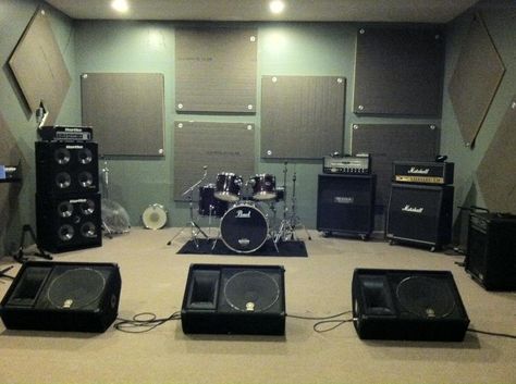 #Rehearsal Studios #band #practice space #studio #music room  #whitney #personalised music #customised music #sing #music Music Room Storage, Music Store Design, Studio Music Room, Music Studio Design, Music Room Design, Home Recording Studio Setup, Recording Studio Setup, Band Practice, Rehearsal Studios