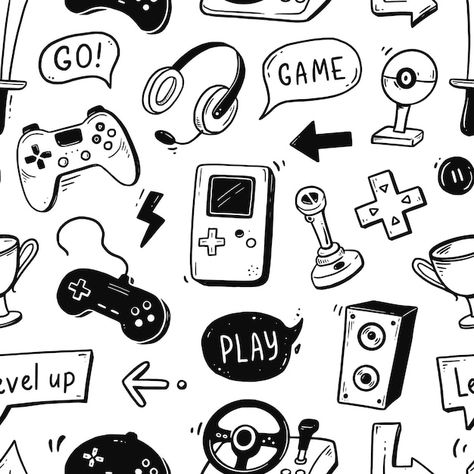 Play Background, Game Controller Art, Video Game Drawings, Doodles Games, Paint Games, Hand Games, Pretty Wallpapers Tumblr, Birthday Gifts For Boyfriend Diy, Doodle Tattoo