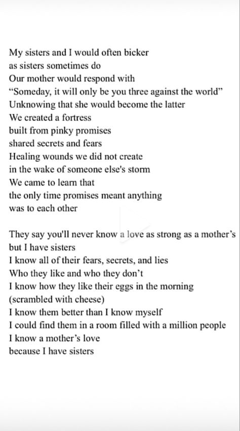 Best friends, quote, sisters, relationships, happy, friends, forever, love, big sister, nostalgia, grownups, family Big Sister Poems Meaningful, Qoutes About Sisters Love, Poems For Your Sister, Letter To Big Sister, Big Sisters Quotes, Being The Older Sister Quotes, Older Sister Wedding Speeches, Older Sister Poems, Letters To My Sister