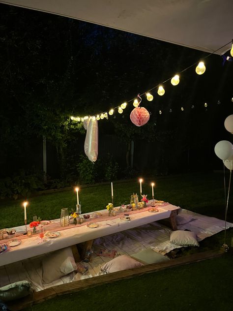 late night tea party #birthdayparty #partythemes Night Tea Party, Late Night Party, Night Time Tea, Party Inspo, Hens Night, Diy Home Decor Easy, Night Ideas, Kitchen Tea, 18th Birthday