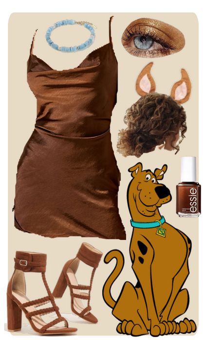 Hot Scooby Doo Costumes, Cute Scooby Doo Costume For Women, Female Scooby Doo Costumes, Scooby Doo Make Up, Scooby Doo Womens Costume, Scooby Costume Women, Scoby Doby Doo Halloween Costumes, Halloween Costume Ideas For 5, Shaggy Halloween Costume Girl