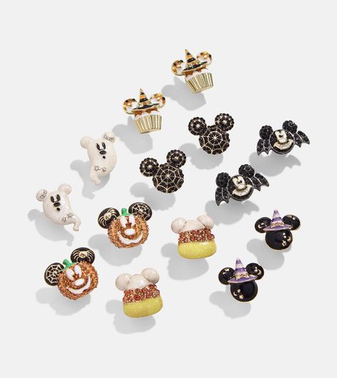 Earrings Disney, Mouse Earrings, Disney Pumpkin, Disney Earrings, Mickey Mouse Earrings, Bat Earrings, Halloween Costumes Makeup, Disney Fashion, Pumpkin Earrings