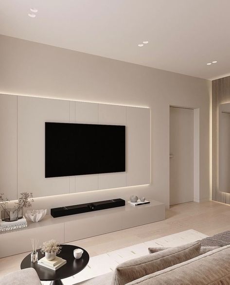 Tv Wall Decor For Small Living Room, Interior Design Ideas Living Room, Sitting Room Design, Best Living Room Design, Stylish Bedroom Design, Tv Unit Interior Design, Living Tv, Living Room Layout, Best Living Room