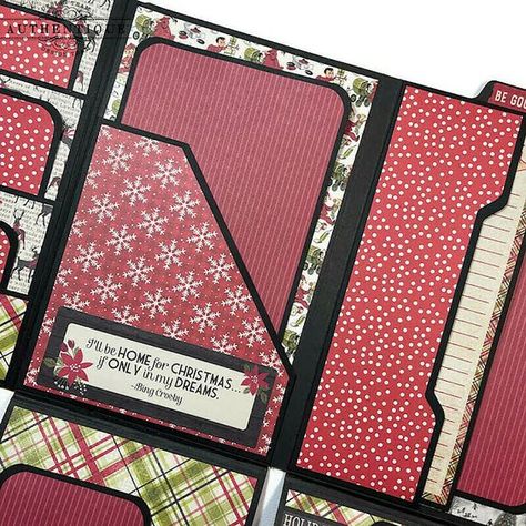 Diy Mini Album Tutorial, Scrapbook Albums Tutorial, Christmas Photo Album, Diy Pocket, Diy Mini Album, Christmas Mini Albums, Baby Mini Album, Mini Albums Scrap, Mini Album Tutorial