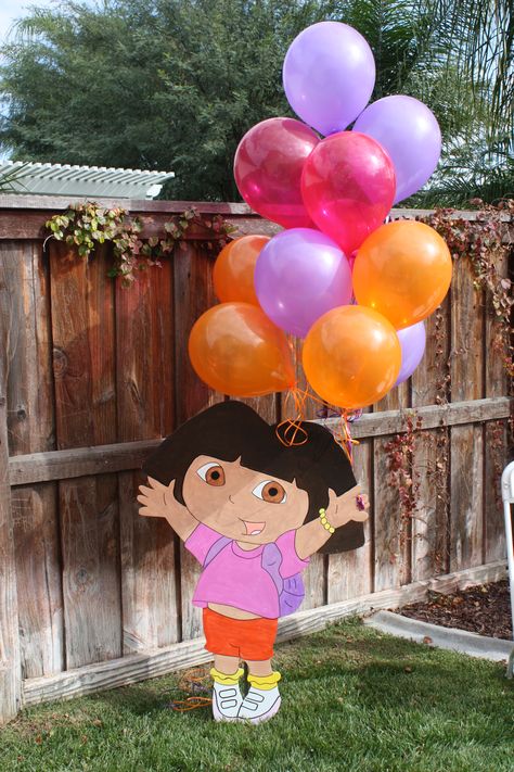 Dora Second Birthday, Dora 3rd Birthday Party, Dora Birthday Theme, Dora The Explorer Cupcakes, Dora Party Decorations, Dora First Birthday Party, Dora 2nd Birthday Party, Dora Party Ideas, Dora Birthday Party Ideas Decoration