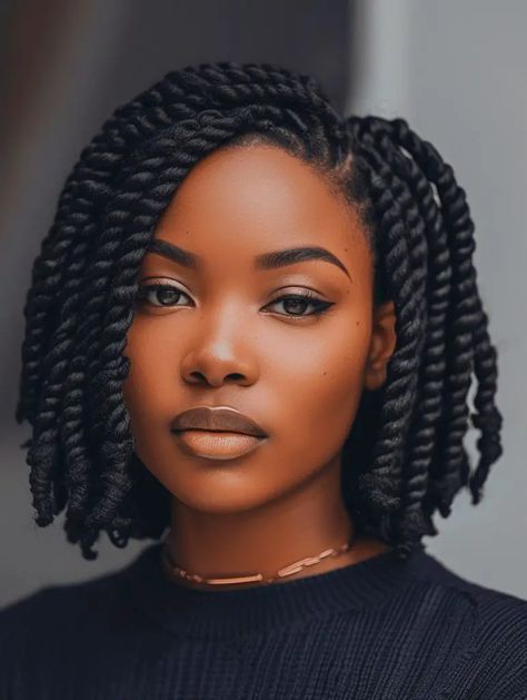 Andi From Sistas Hair, Spring Haircut, Spring Haircuts, Bob Braids Hairstyles, Short Box Braids Hairstyles, Braids Hairstyles Pictures, Head Scarves, Natural Hair Twists, Twist Braid Hairstyles