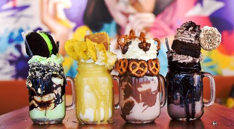 Best Milkshakes: Where to get the most fully loaded shakes in KL Hot Chocolate Sauce, Best Milkshakes, European Cuisine, Chocolate Shake, Keto Cake, Sugar Sprinkles, Muffin Mix, French Desserts, Chocolate Sauce