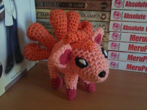 Vulpix Vulpix Crochet Pattern, Vulpix Crochet, Vulpix Pokemon, Pokemon Amigurumi, Pikachu Crochet, Cup Cozy Pattern, Pokemon Crochet Pattern, Crochet Pokemon, Pokemon Pattern