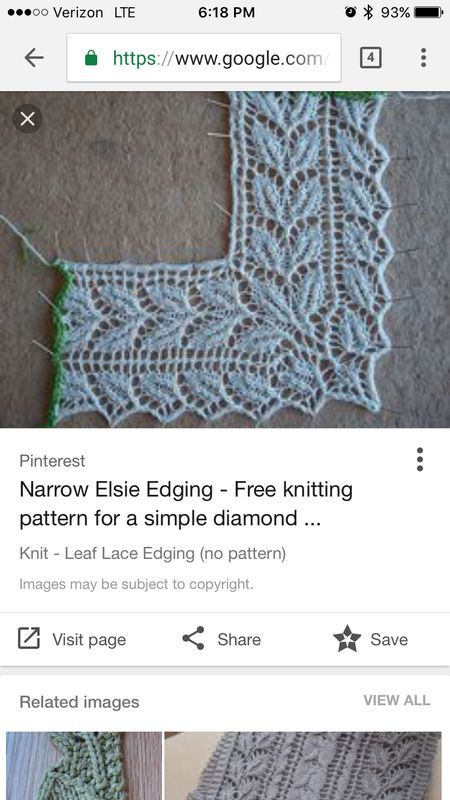 Help finding a knit lace edging WITH CORNERS pattern Scalloped Edge Knitting Pattern, Knit Lace Border Pattern, Knitted Borders And Edges Patterns, Knit Lace Edging, Knitted Lace Edging Patterns, Knitted Edges And Borders, Lace Edging Knitting, Knitting Edges And Borders, Knitting Borders