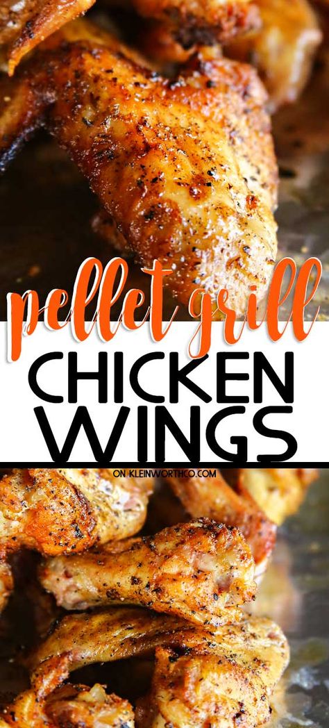 Pellet Grill Chicken, Pellet Grill Chicken Wings, Pellet Grilled Chicken, Pit Boss Pellet Grill Recipes, Grilled Chicken Wings Recipe, Traeger Cooking, Pellet Smoker Recipes, Best Chicken Wing Recipe, Chicken Grill