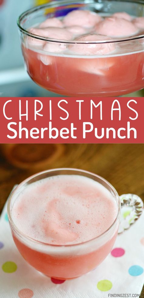 Close up of a pink punch with foamy top and sherbet at the top in a small punch glass. Christmas Sherbet Punch Recipes, Christmas Punch Without Pineapple Juice, Holiday Punch Sherbet, Punch With Pineapple Sherbert, Christmas Punch Sherbet, Holiday Punch With Sherbert, Punch With Sherbet Ice Cream, Lime Sherbert Punch With Pineapple Juice, Christmas Punch With Pineapple Juice