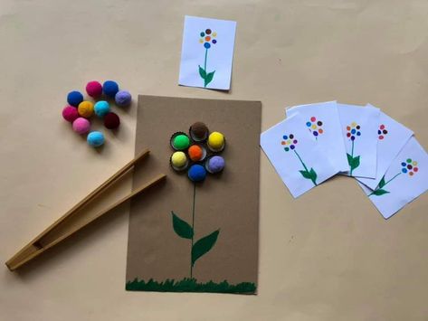 Spring Montessori Activities Preschool, Spring Theme Preschool Activities, Montessori Spring, Spring Preschool Activities, Spring Crafts Preschool, Babysitting Crafts, Blocks Preschool, Diy Preschool, Easter Preschool