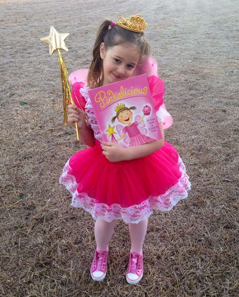 Pinkalicious Costume Book Character Day Pinkalicious Costume, Childrens Book Character Costumes, Story Book Costumes, Character Day Ideas, Kids Book Character Costumes, Book Character Costume, Literary Costumes, Storybook Character Costumes, Book Characters Dress Up