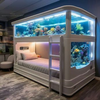 Annabelle Drawing, Incredible Bedrooms, Aquarium Bed, Enchanted House, Kids Den, Ocean Table, Dream Bedroom Inspiration, Amazing Bedroom Designs, Cool Room Designs