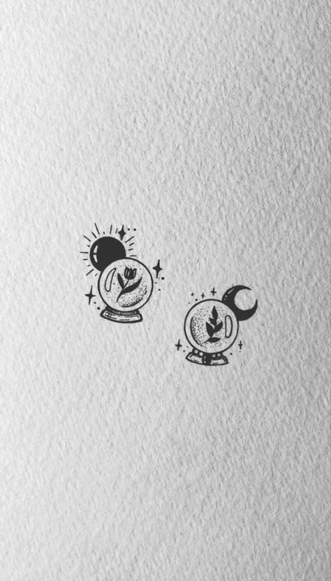 Best Friend Tattoos Dark Aesthetic, Best Friend Witch Tattoo, Friend Witch Tattoo, Tattoo Ideas Nephew, Witch Friend Tattoos, Matching Witch Tattoo Ideas, Spooky Friendship Tattoos, Matching Witch Tattoo, Cute Matching Best Friend Tattoos