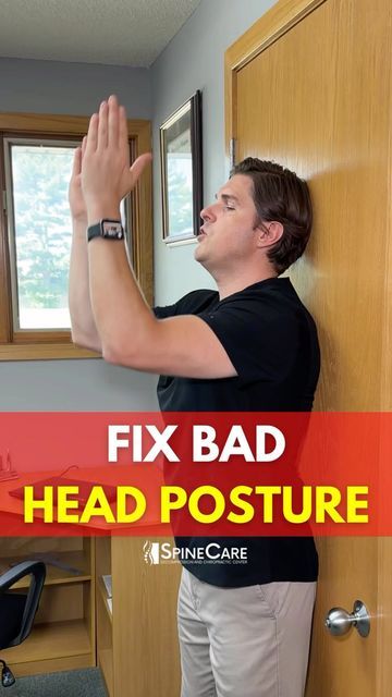 Forward Head Posture Correction, Michael Rowe, Better Posture Exercises, Posture Correction Exercises, Forward Head Posture Exercises, Neck And Shoulder Exercises, Learn Yoga Poses, Easy Exercise, Forward Head Posture