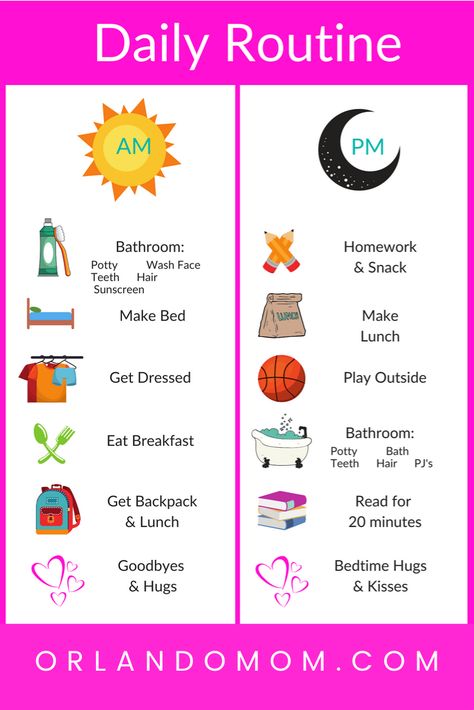 Make B2S Less Stressful for the Littles with our simple daily routine and checklist! School Daily Routine, Back To School Schedule, Simple Daily Routine, Morning Checklist, Homework Station, Kids Schedule, Parenting Ideas, School Schedule, School Signs