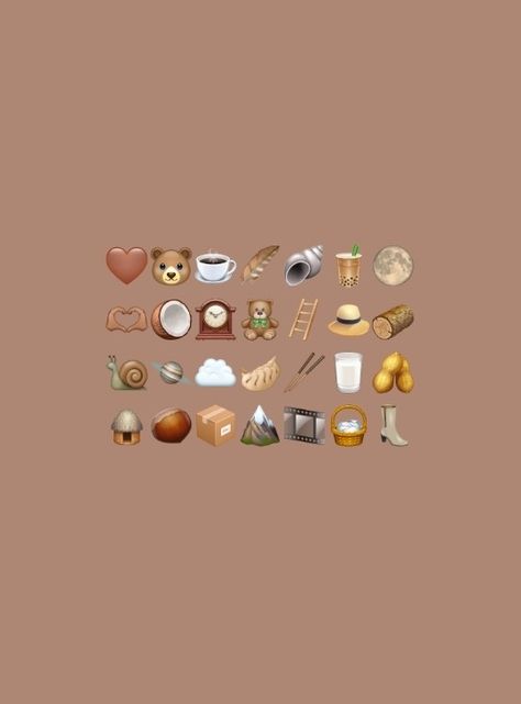 🤎 Brown Emoji Combos, Brown Emojis, Brown Emoji, Insta Stickers, Emoji Combos, Iphone Emoji, Iphone Colors, Girl Emoji, Emoji Combinations