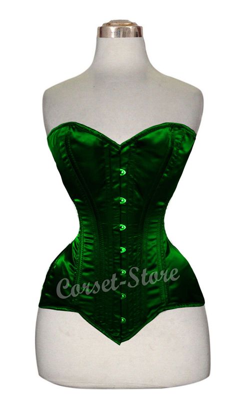 Green Corset Outfit, Green Corset Top, Gold Corset, Green Corset, Corset Outfit, Steel Boned Corsets, Plus Size Corset, Satin Corset, Halloween 2024