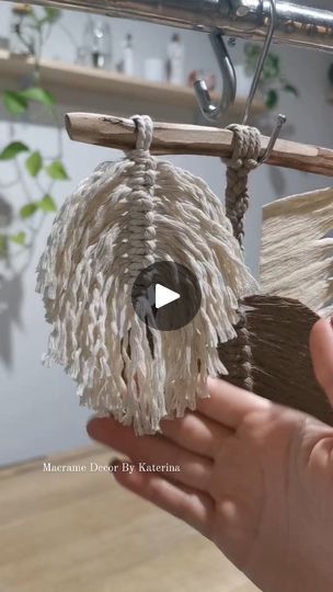 8.2K views · 340 reactions | How i make macrame feathers
.
.
.
#macrametutorial #macramepattern #macrameleaf | Macrame Decor By Katerina | Dua Lipa · Whatcha Doing How To Make Macrame Leaves, Feather Macrame, Macrame Feathers, Knitting Basics, Macrame Decor, Macrame Tutorial, Macrame Projects, Dua Lipa, Macrame Patterns