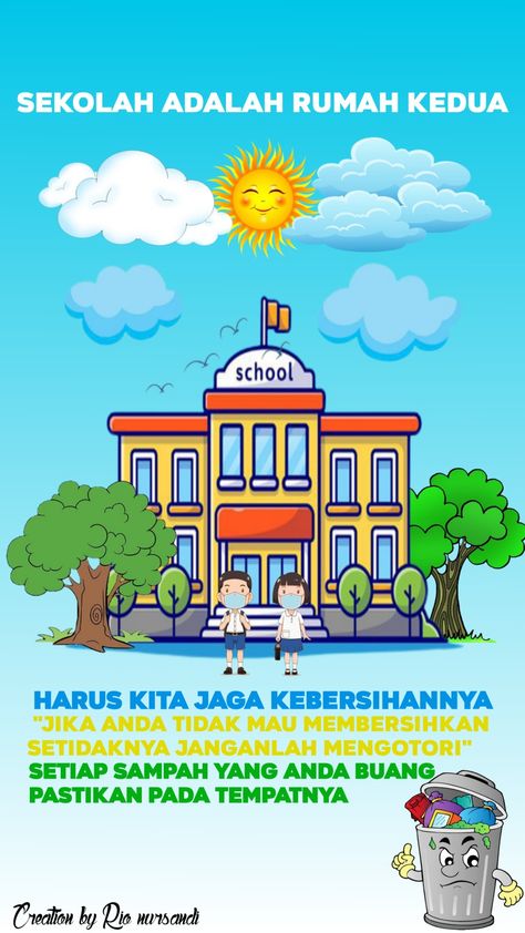 Poster sekolah tentang sampah Go Green Posters, Poster School, School Study Ideas, Parenting Education, 2nd Grade Math Worksheets, Green School, English Lessons For Kids, Bad Things Lyrics, Classroom Posters