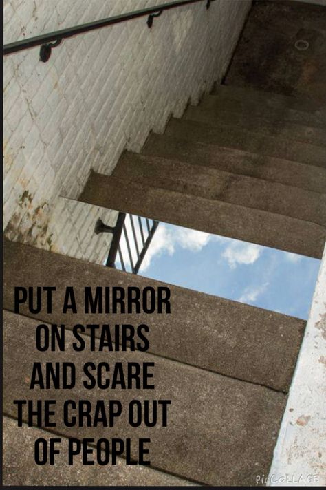 Put a mirror on stairs and scare the crap out of people... Mirror Stairs, معرض فني, Light Art Installation, Mirror Photography, Casa Patio, Stairway To Heaven, Art Installation, Sculpture Installation, Mirror Art