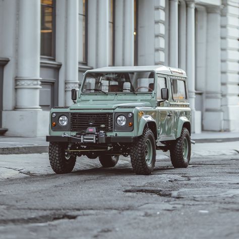 Brooklyn Coachworks, Nantucket House, Land Rover Defender 90, Defender 90, Land Rovers, Land Rover Defender, Manual Transmission, Scooters, Leather Interior