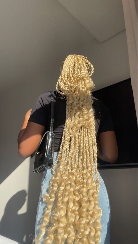 Black Hair Protective Styles, Island Twist, Yellow Blonde, Color Rubio, Blonde Braids, Box Braids Hairstyles For Black Women, Braided Cornrow Hairstyles, Cute Braided Hairstyles, Braids Hairstyles Pictures